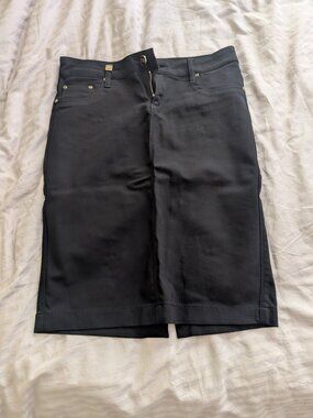 VDP Club Gym Couture Denim-like Black Skirt